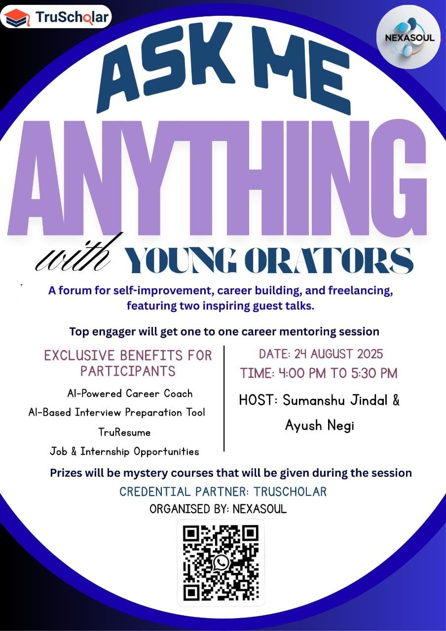 Ask Me Anything (Young Orators)