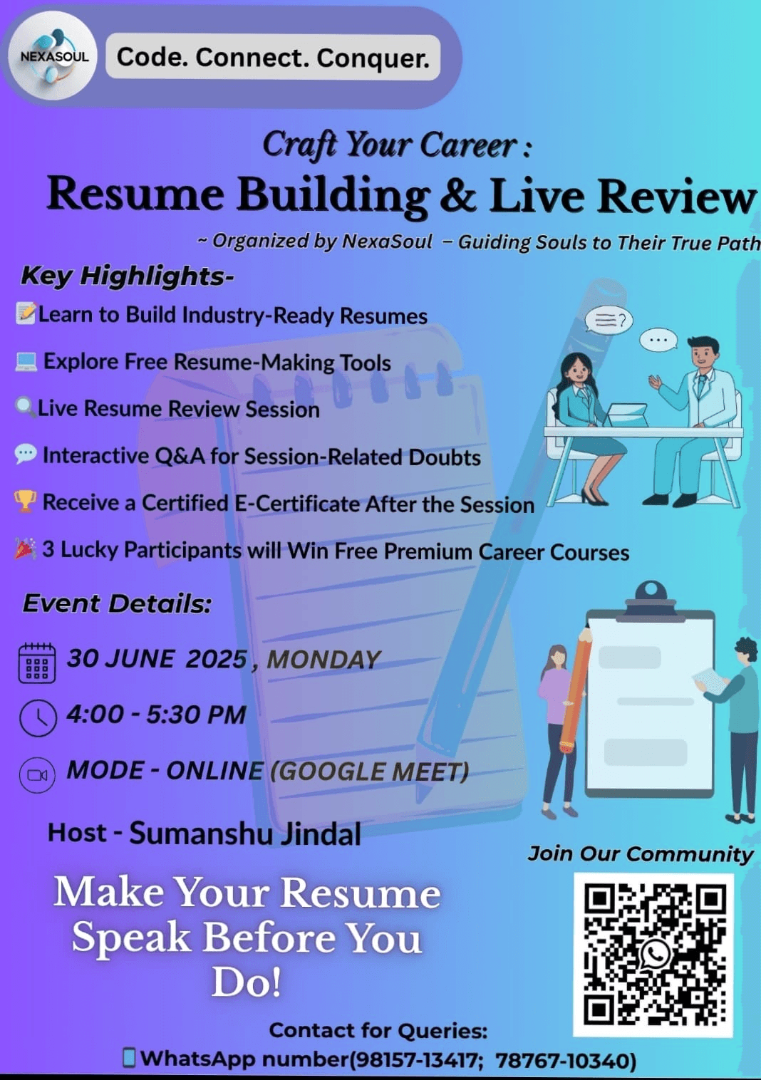 Resume Building & Live Review